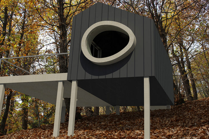 Casa sull’albero Treehouse progetto Studio 3Mark in legno