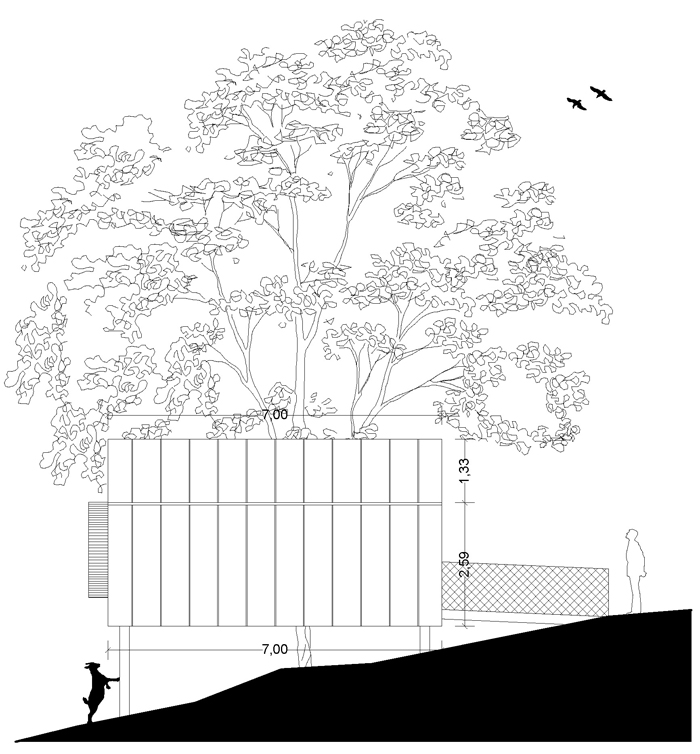 Architettura sospesa Treehouse Cuneo progetto Studio 3Mark