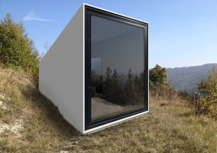 Tiny house in legno SCS House con grandi aperture, Studio 3Mark